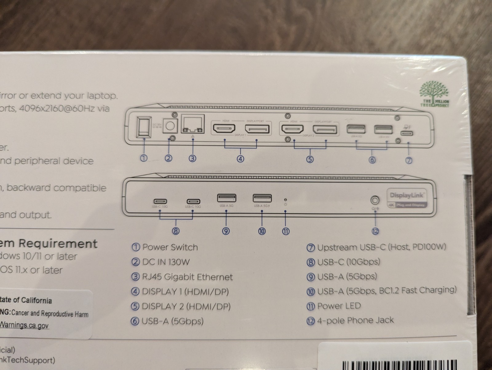 WAVLINK WL-UG69PD2 USB-C Dual 4K - Sealed - photo 3