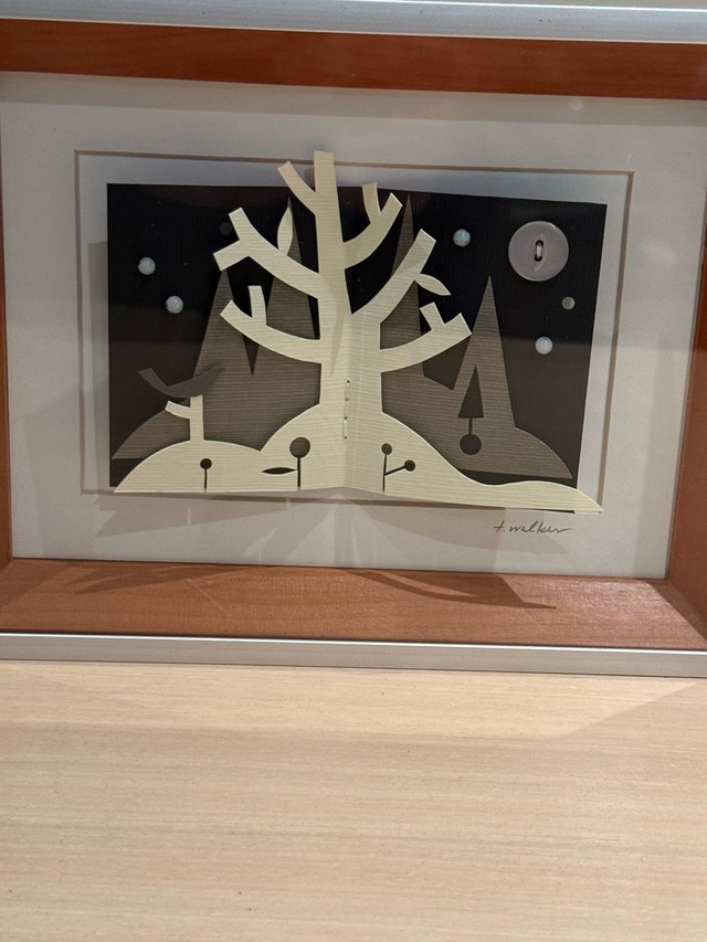 T. Walker Signed 3D Paper Art Shadow Box - photo 2
