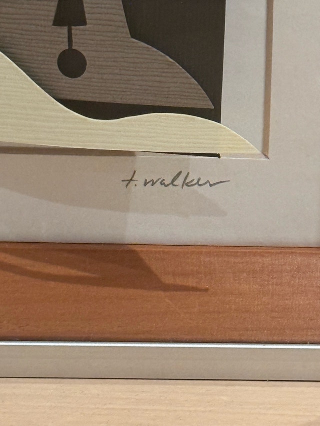 T. Walker Signed 3D Paper Art Shadow Box - photo 3