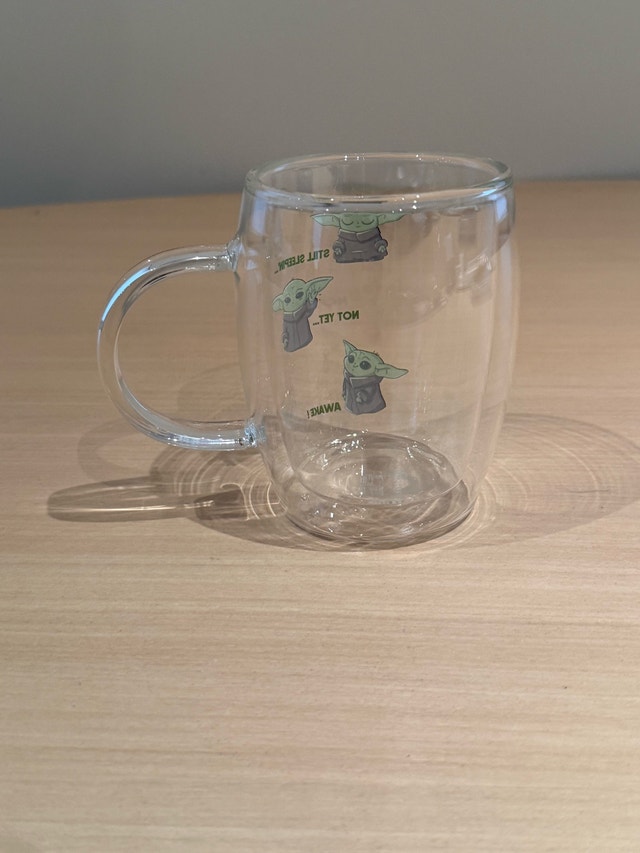 Star Wars The Mandalorian Grogu Double Wall Glass Mug - photo 3