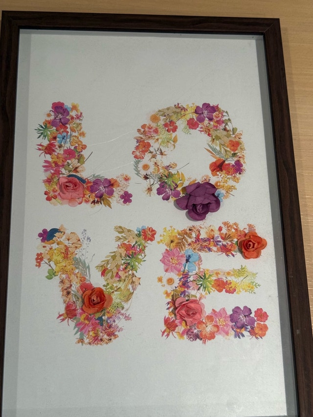 Floral Wall Art and Cross Shadow Box - photo 2