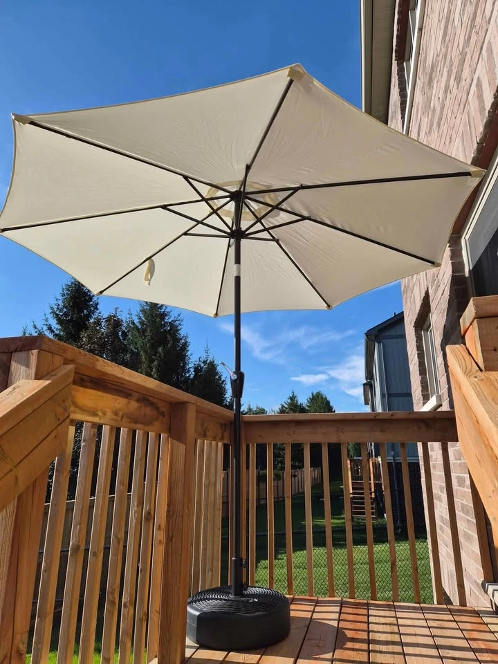 Deluxe 9ft Patio Umbrella Outdoor Table Market Yard Umbrella - photo 3