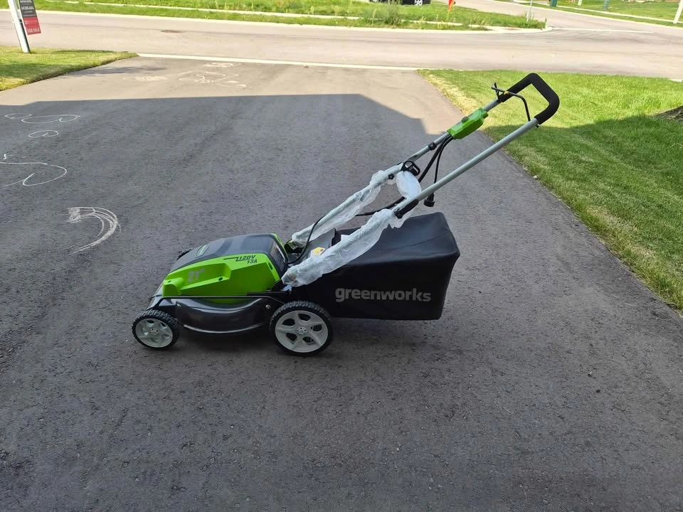 Greenworks 13 Amp 21-Inch Corded Lawn Mower 25112 - photo 2