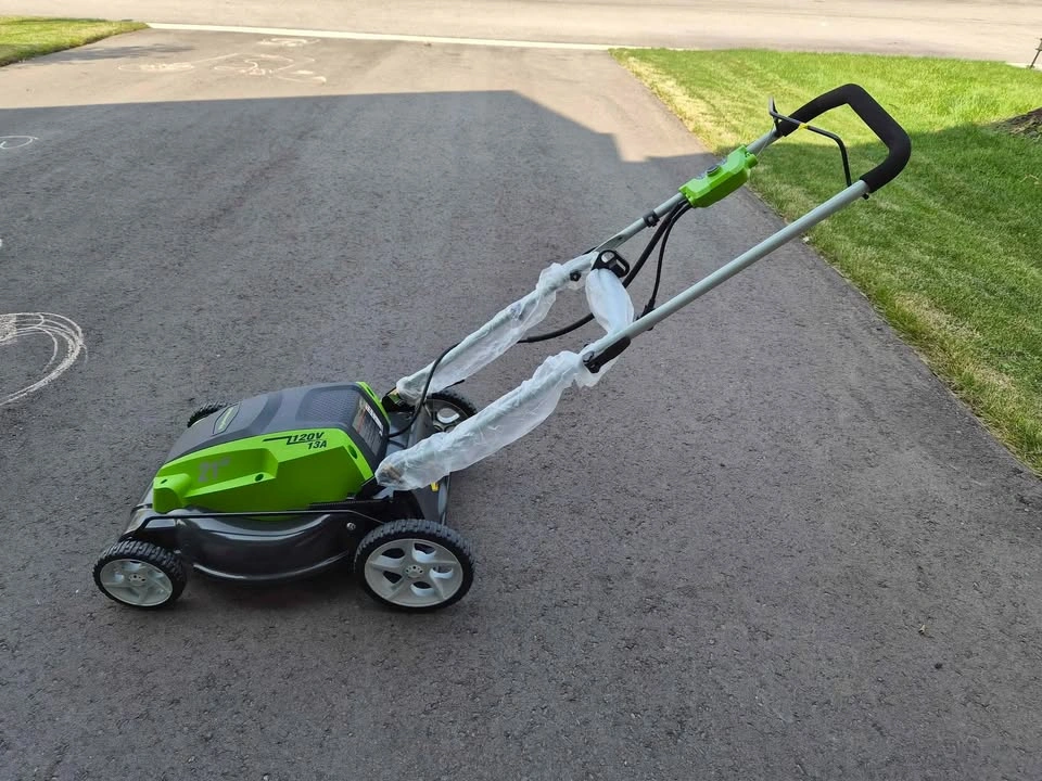 Greenworks 13 Amp 21-Inch Corded Lawn Mower 25112 - photo 4