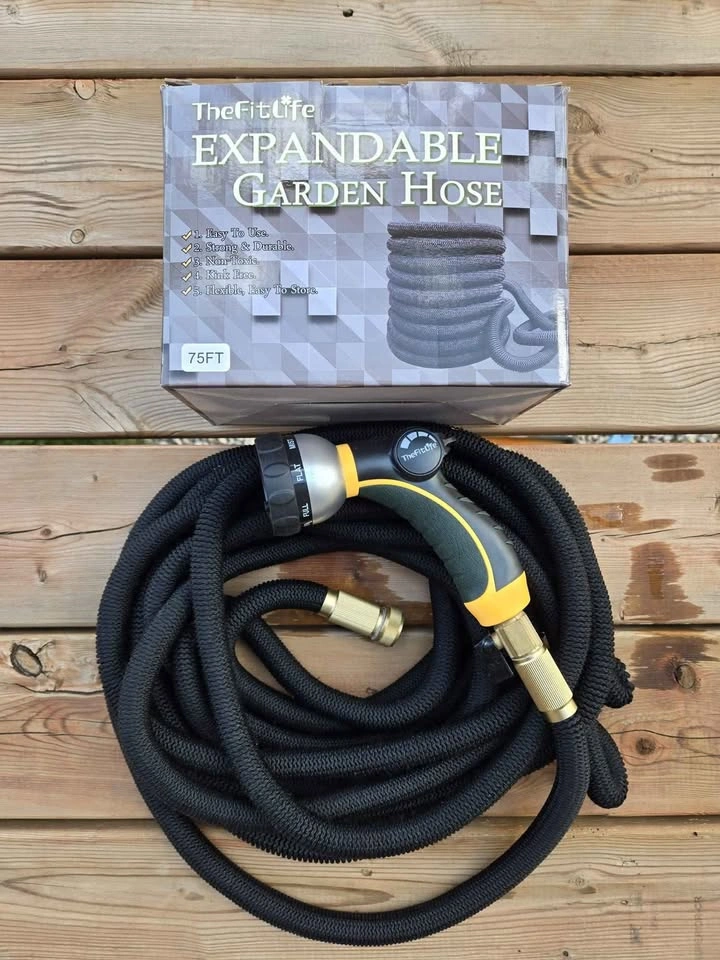 TheFitLife Expandable Garden Hose 75FT - Upgraded Strengthened - photo 2