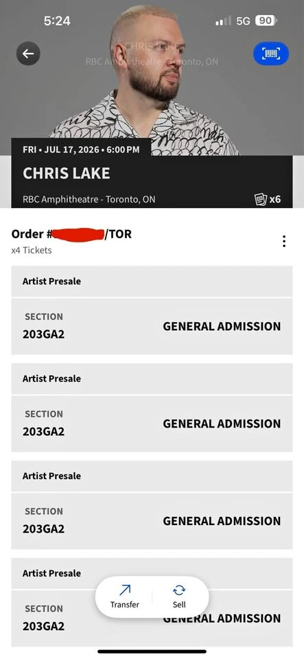 Chris Lake Tickets - LIVE TICKET TRANSFER IN PERSON