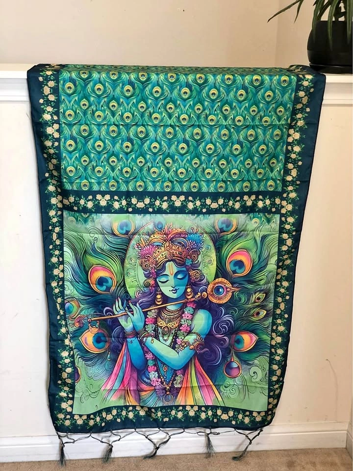 Shri Krishna print dupatta