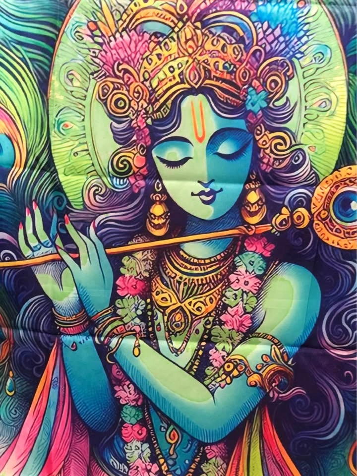 Shri Krishna print dupatta - photo 2