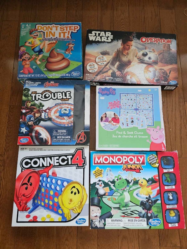 Kids Board Game Lot — 6 Games, All Complete