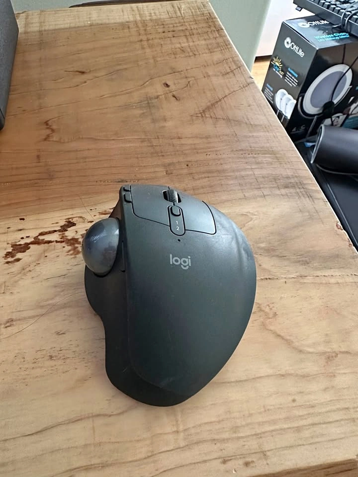 Logitech MX ERGO Plus Trackball Mouse - Black