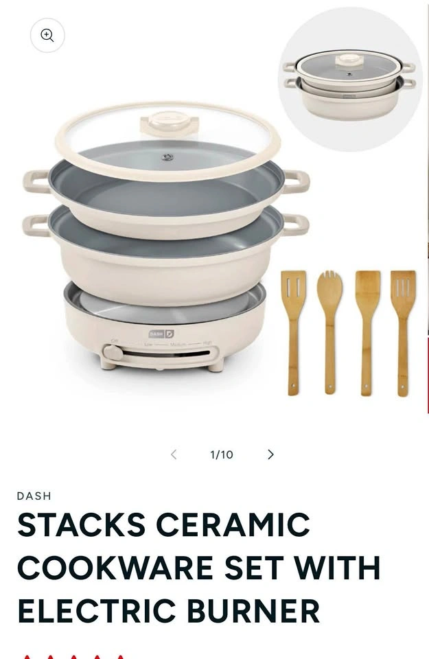NIB Dash cookware set with electric burner