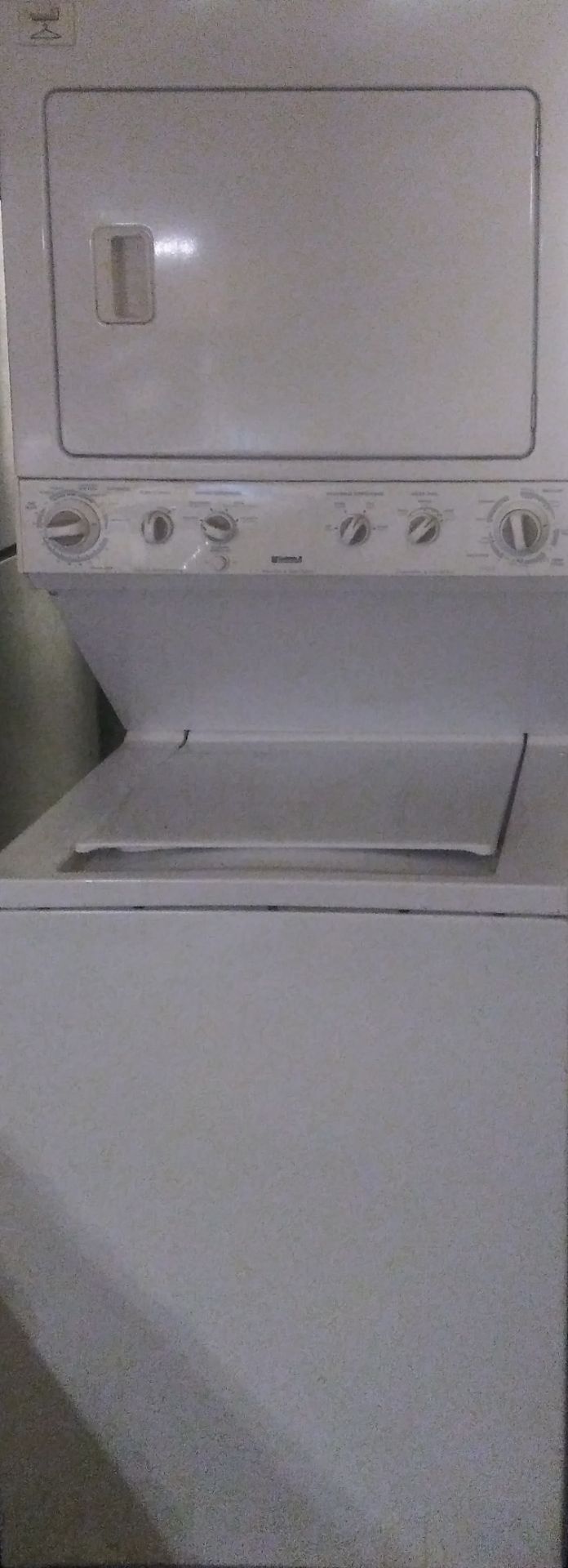 Slightly Used Gas Stackable Washer & Dryer – Fully Working!