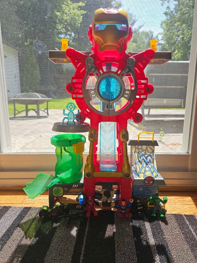 Playskool Heroes Marvel Iron Man Headquarters Playset — Complete