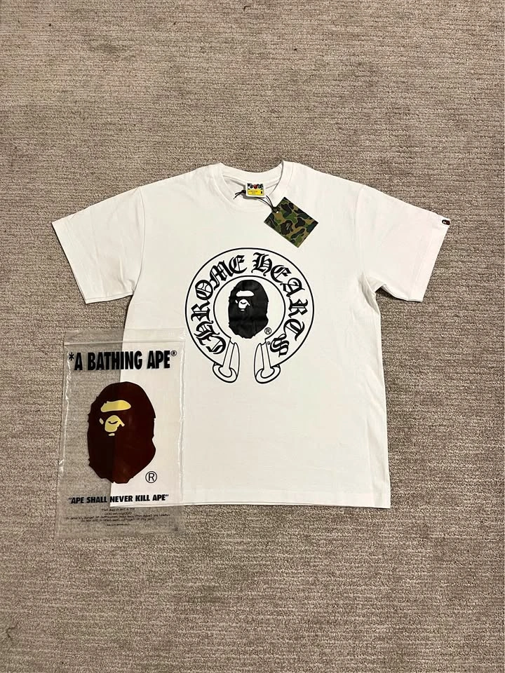 Bape x Chrome Hearts white T-Shirt