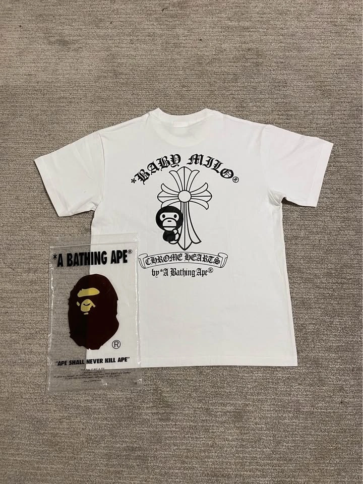 Bape x Chrome Hearts white T-Shirt - photo 2