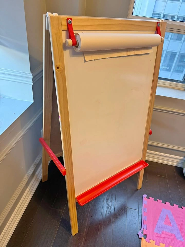 IKEA MÅLA Easel with Drawing Paper Roll, Chalk and Dusters
