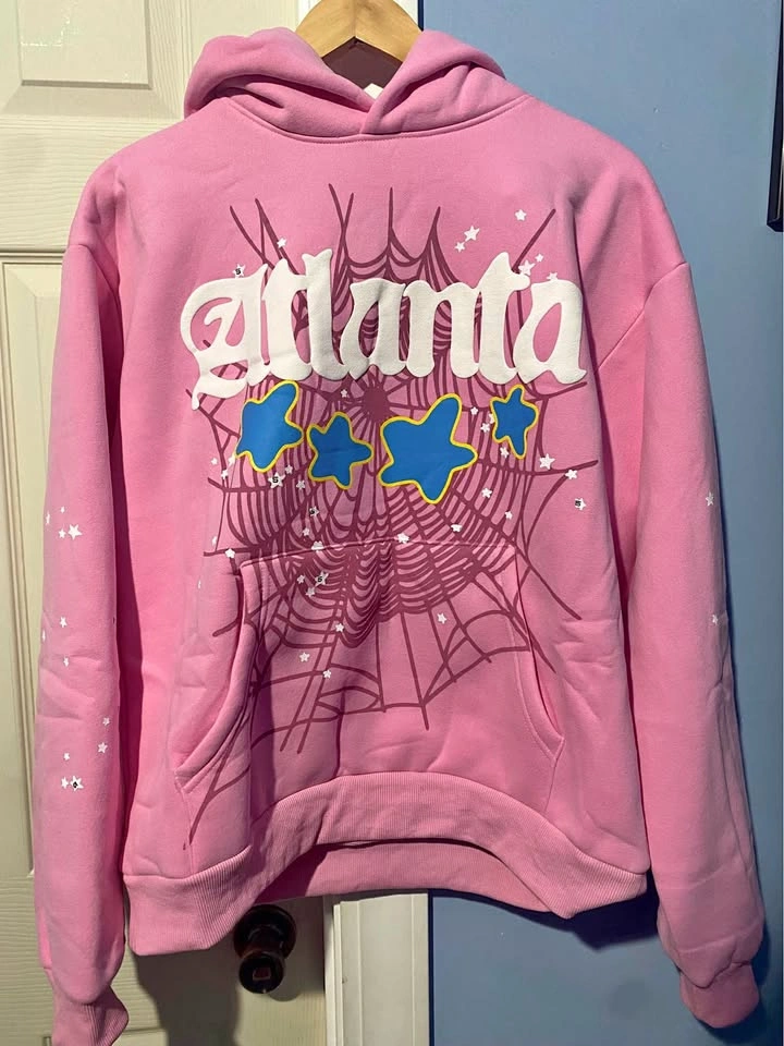 Pink sp5der hoodie