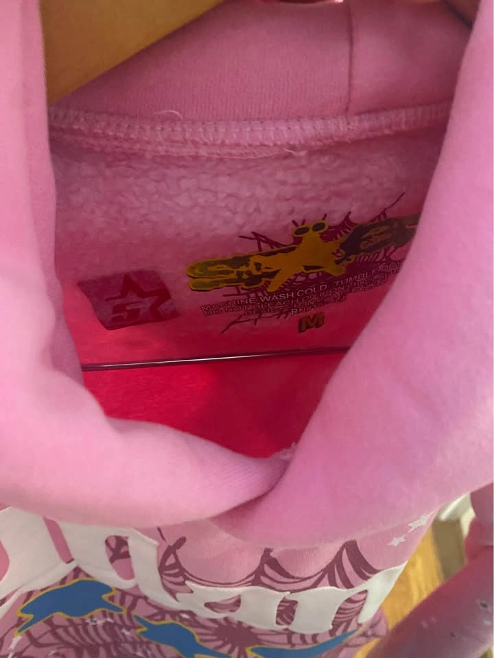 Pink sp5der hoodie - photo 5