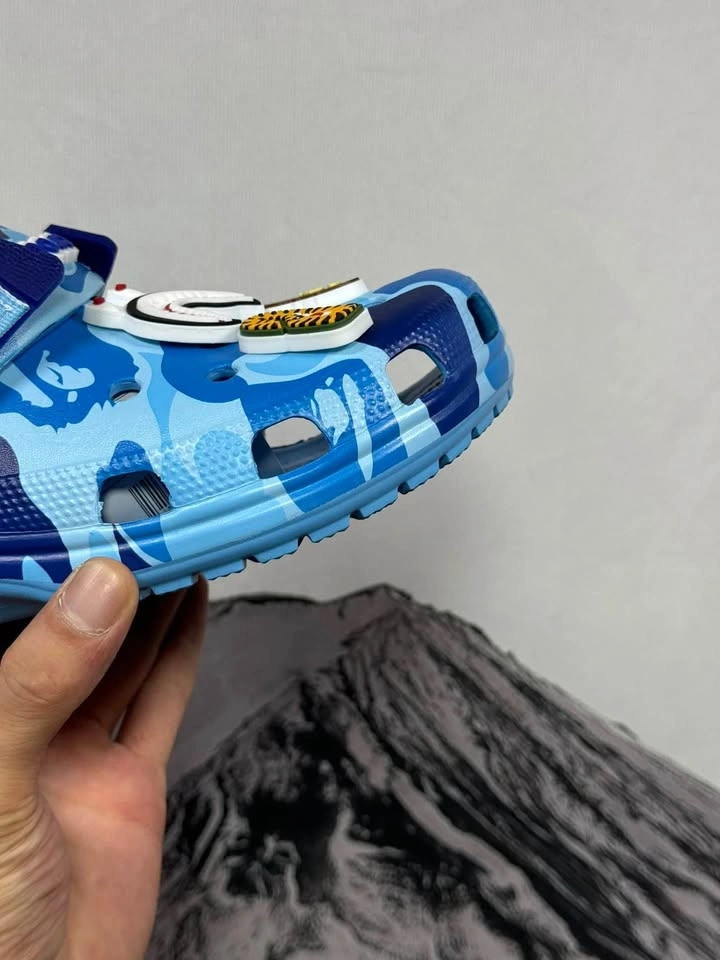 Crocs x BAPE Classic Clog Blue Camo (No Box Cheaper) - photo 5