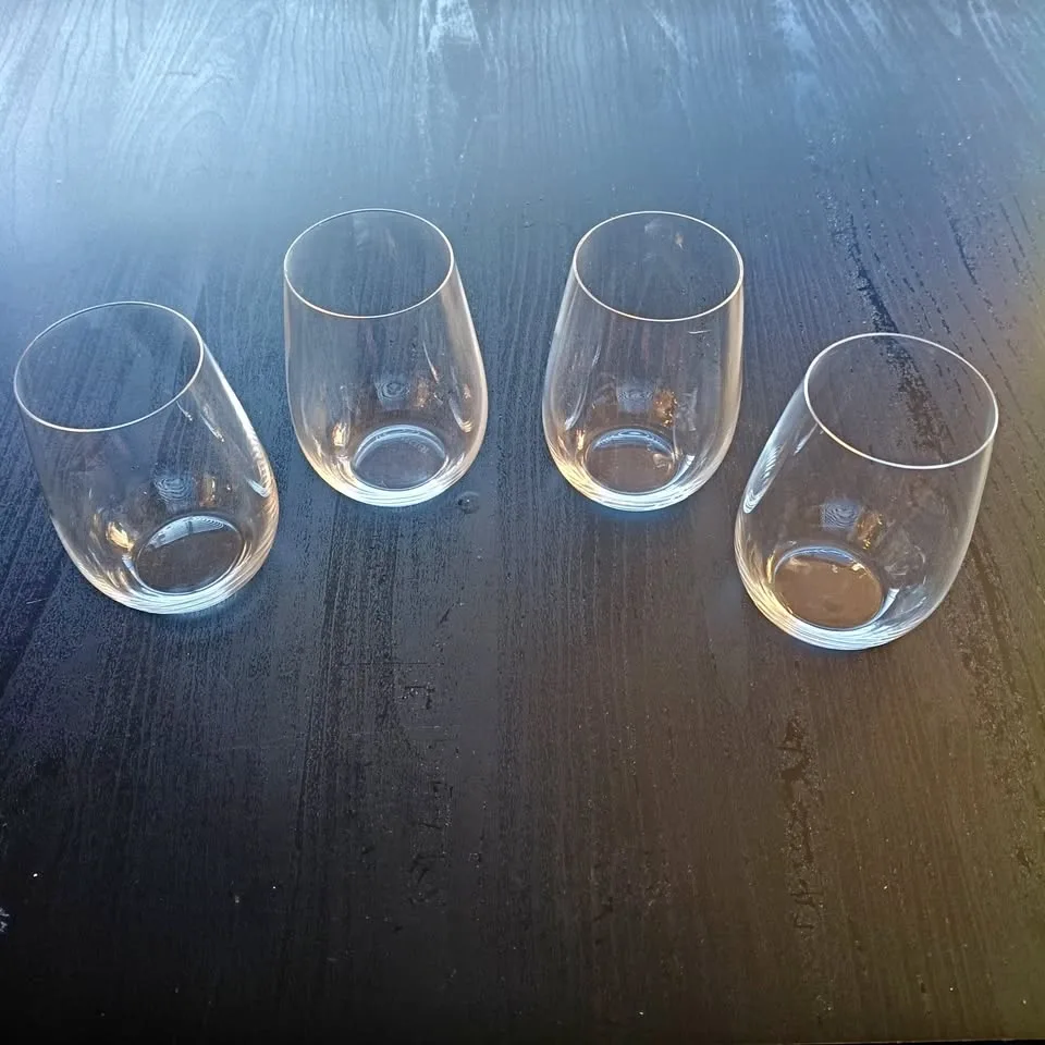 Set of 4 RIEDEL The O Riesling Sauvignon Blanc Wine Tumblers