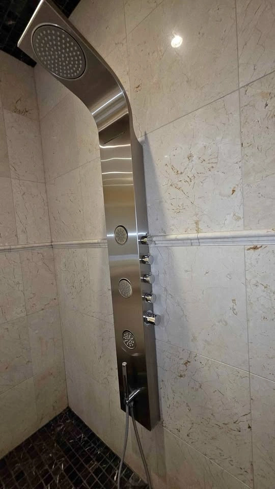 Shower Console - Stainless Steel
