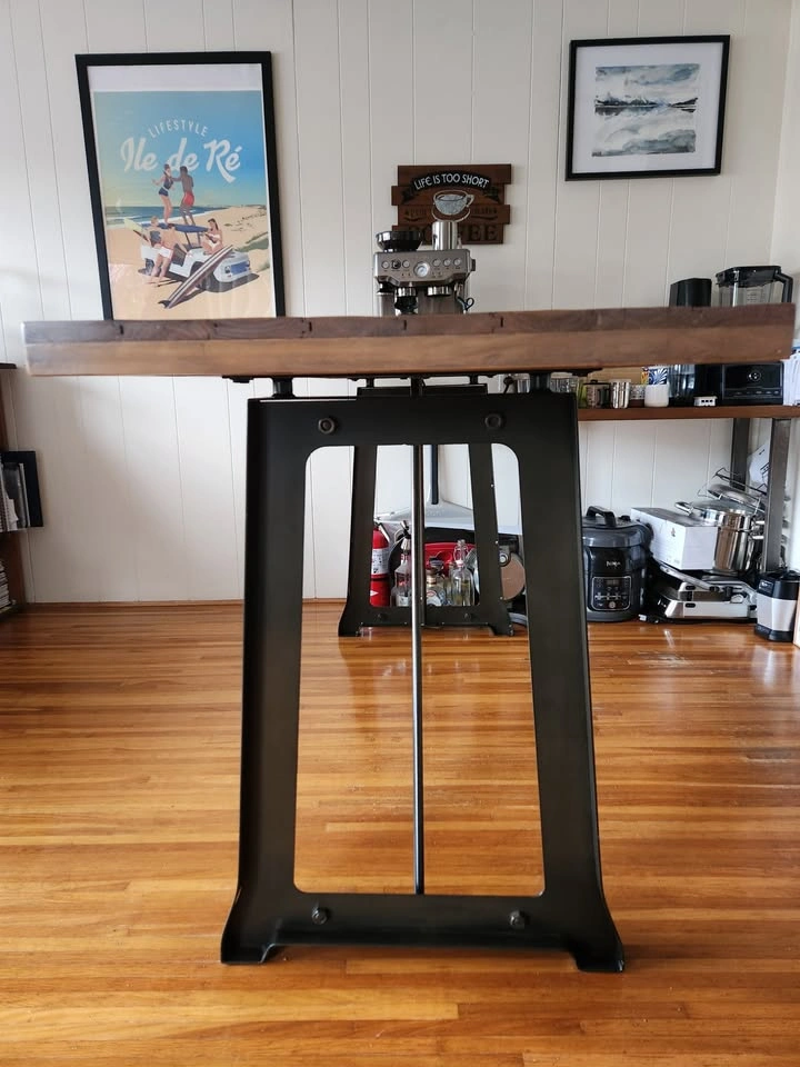 Urban Barn Industrial Counter Table - Recycled Pine & Metal - photo 4