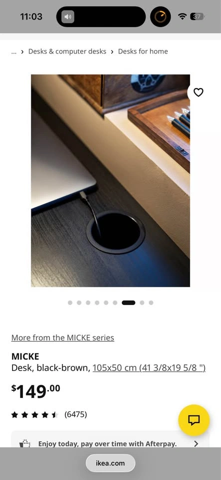 IKEA MICKE Desk (black) - photo 3