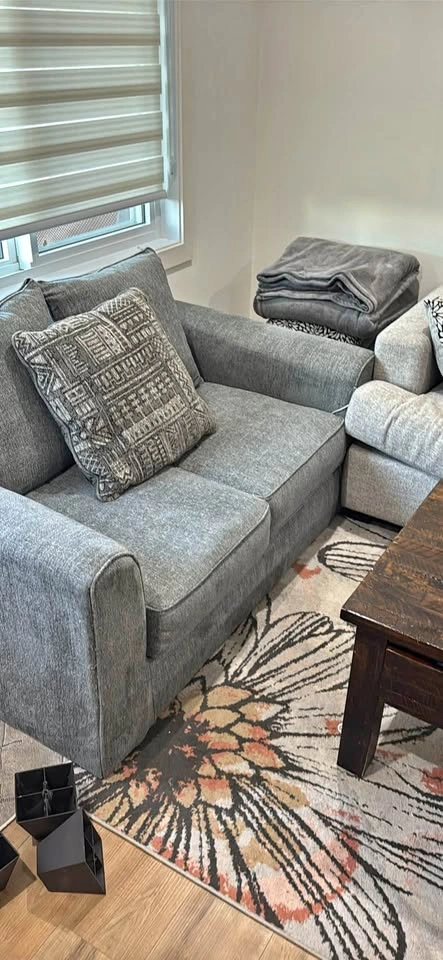 Grey loveseat in great condition