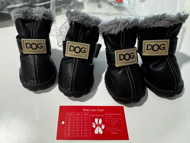 Bundle of boots for a small dog