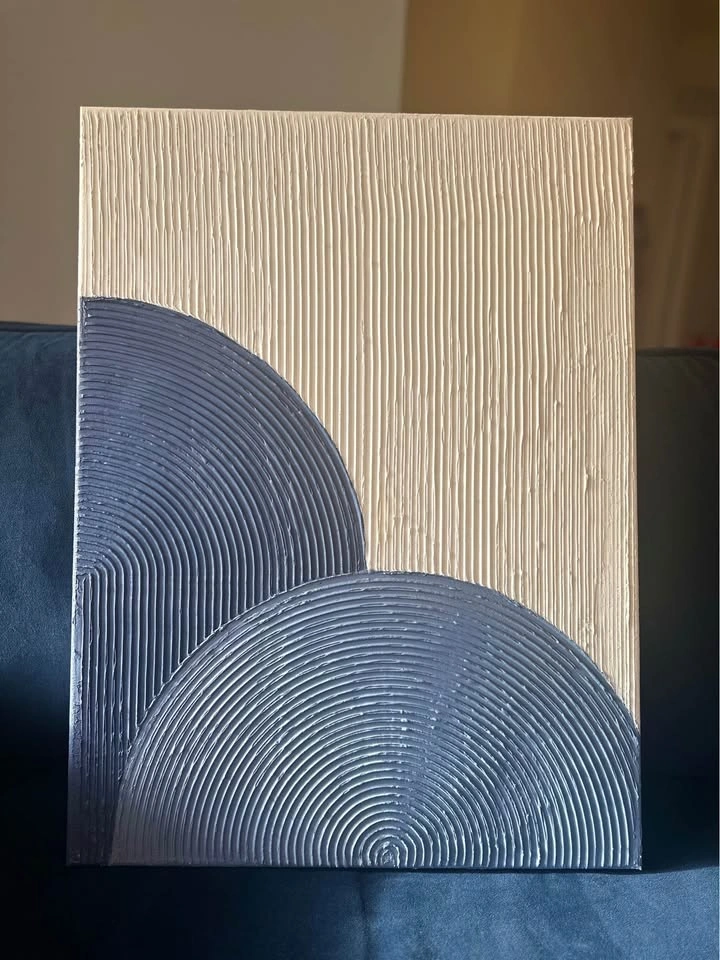 Textured wall art on canvas - photo 2