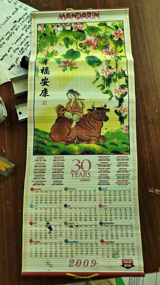 Mandarin old menu