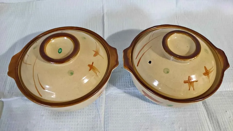 2x stoneware pottery bowl thumbnail