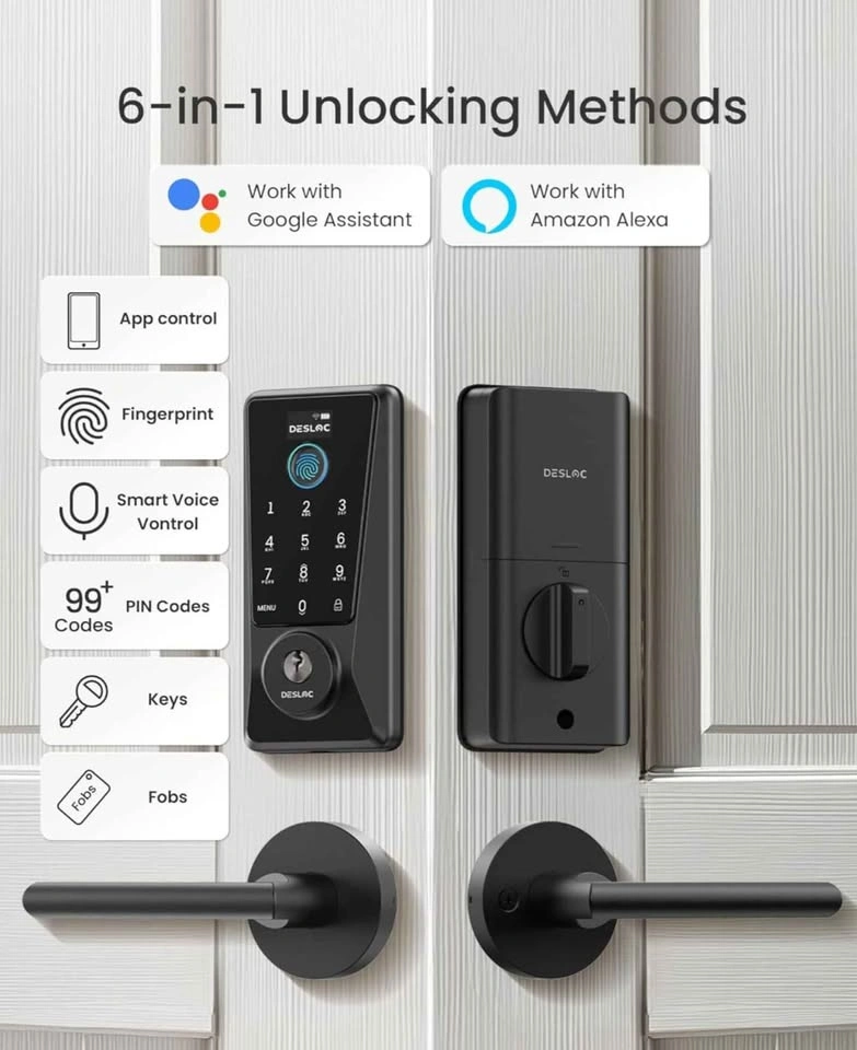 DESLOC D110 Plus Smart Deadbolt Handle Set - photo 2