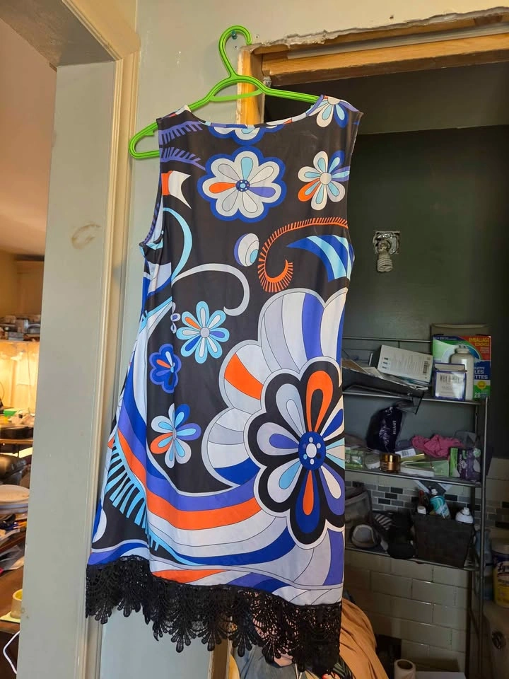White Mark Floral Paisley Sleeveless Dress Size L - photo 3