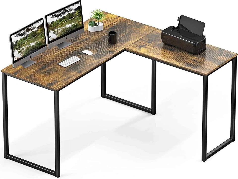 NEW 48-Inch L Shaped Brown Office Desk