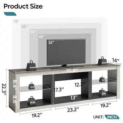 NEW Modern LED TV Unit/Stand Media Console - photo 4