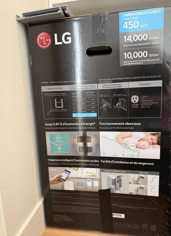 LG Portable Air Conditioner 14,000 BTU - photo 3