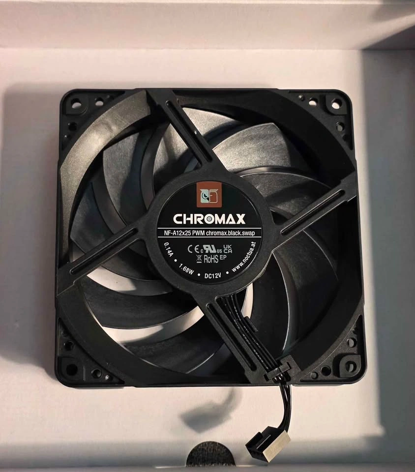 Noctua NF-A12x25 PWM Chromax Black Fan - photo 2