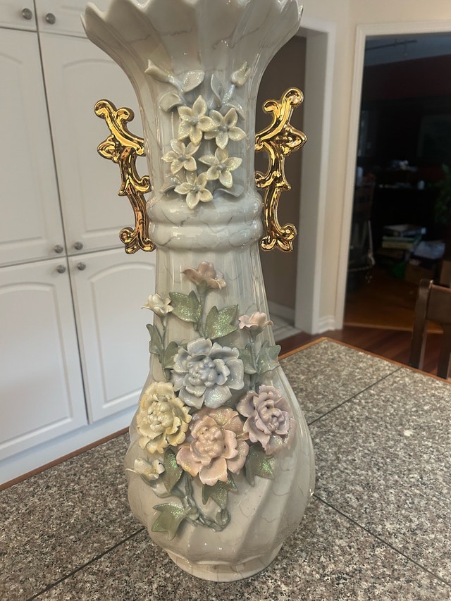 Ceramic Vase, Satsuma, 23” tall - photo 2