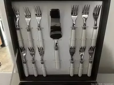 Inoxpran 14-Piece Stainless Steel Desert, Cake, Serving Set - photo 2