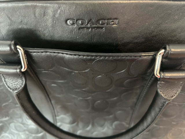 COACH Brief Case, Black, leather. - photo 3