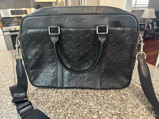 COACH Brief Case, Black, leather. - photo 4