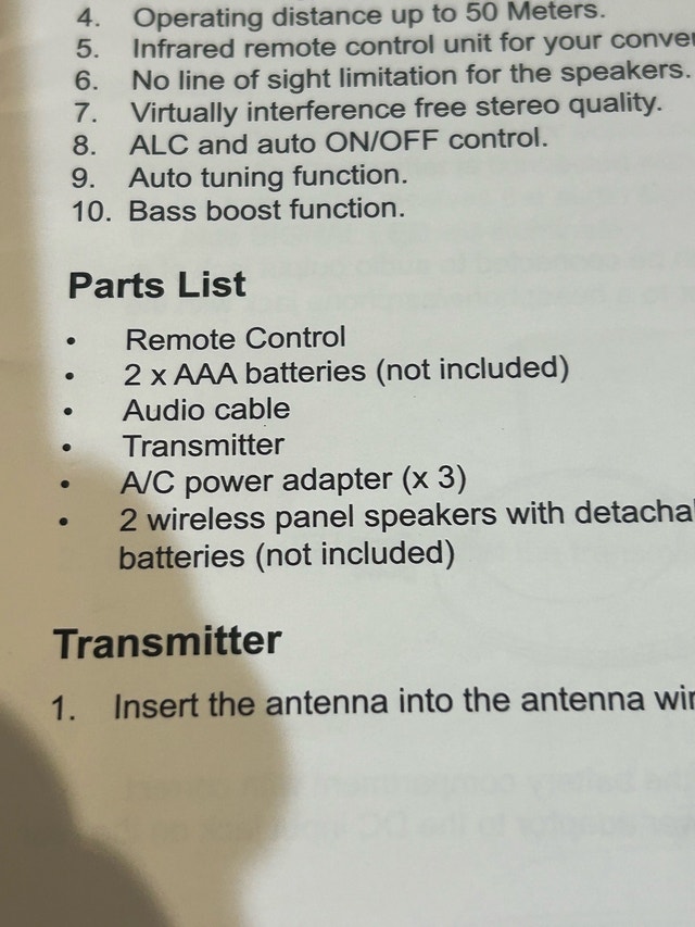 Wireless speakers, for TV, Stereo, Centrios - photo 3