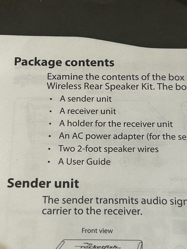 wireless rear speaker kit, Rocketfish - photo 3
