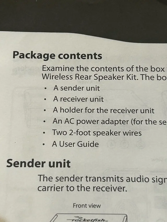 wireless rear speaker kit, Rocketfish - photo 3