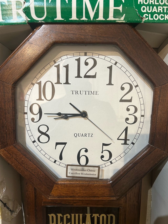 Wall clock, Regulator, Vintage look, wood, chimes - photo 2