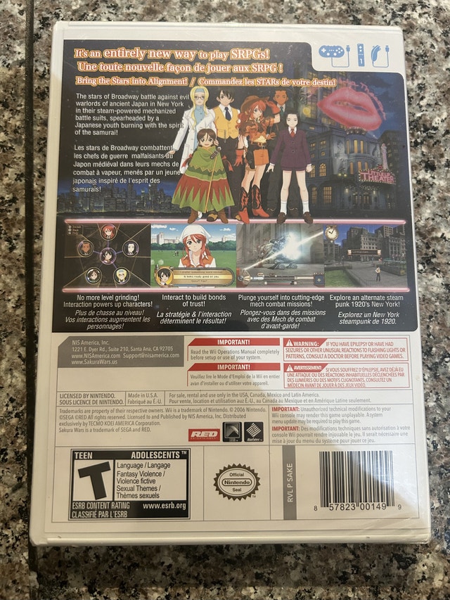 Nintendo Wii Sakura Wars “So Long My Love” Sealed PRICE DROP - photo 2