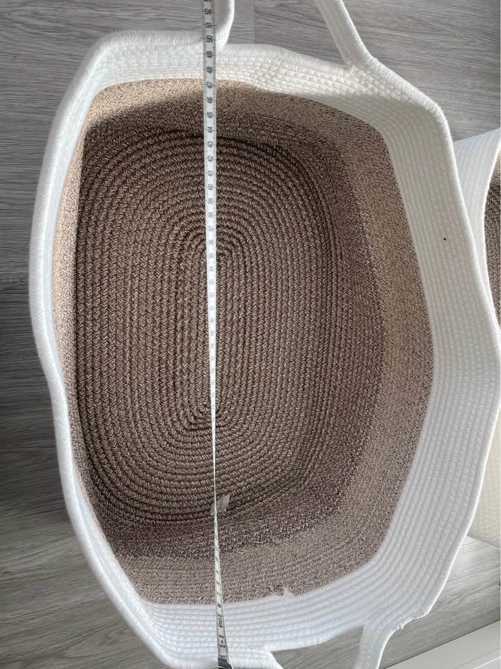Woven Storage Baskets with Handles (Set of 2) - photo 4