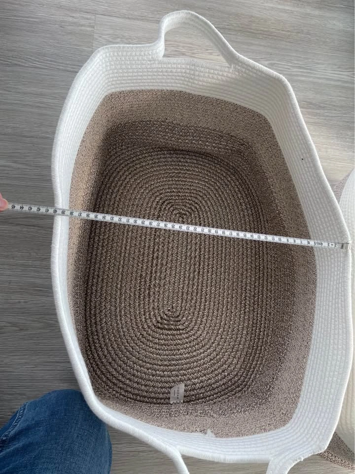 Woven Storage Baskets with Handles (Set of 2) - photo 5