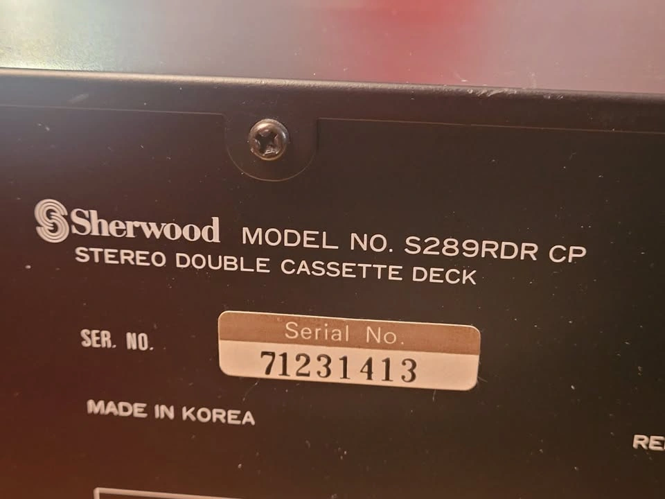 VINTAGE Sherwood stereo double cassette deck S - 289RDR - photo 4